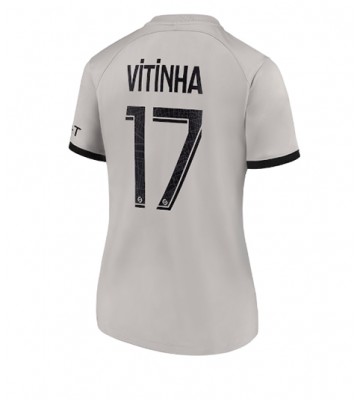 Paris Saint-Germain Vitinha Ferreira #17 Bortedrakt Kvinner 2022-23 Kortermet